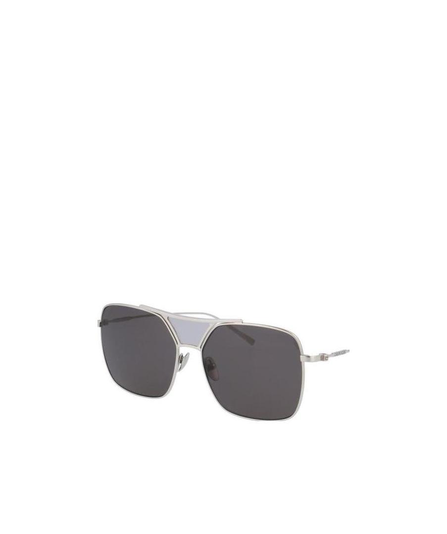 Calvin Klein Logo Sunglasses In Black