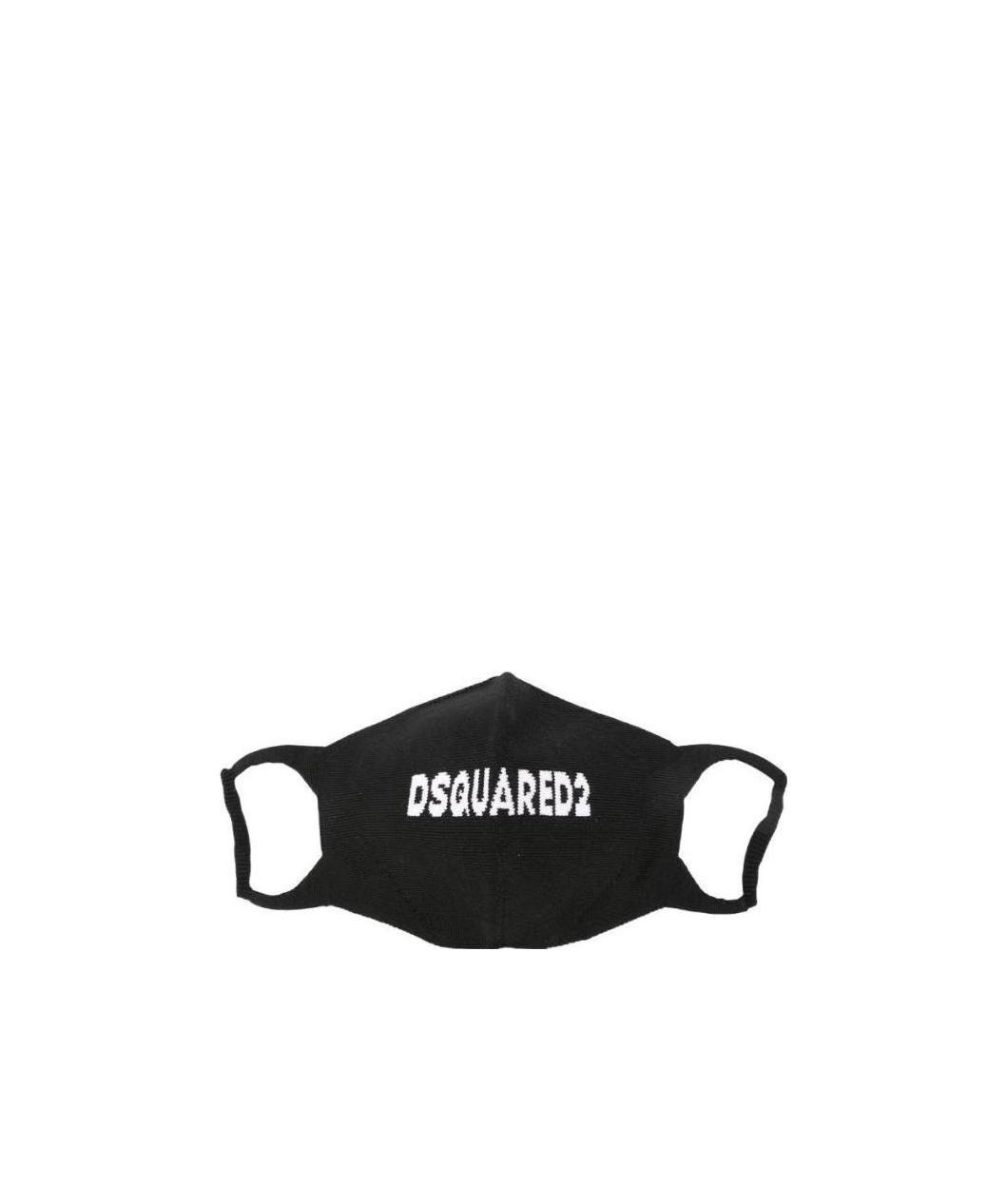 Dsquared2 Logo-embellished Face Mask In Black