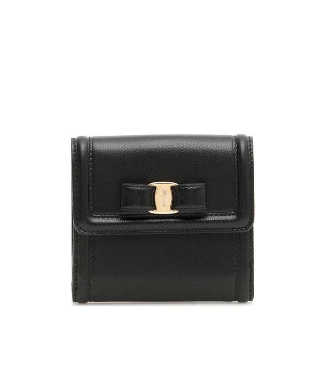 Ferragamo Credit Card Case In Black