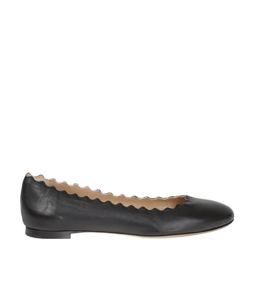 Shop Chloé Lauren Ballet Flat Shoes In Black