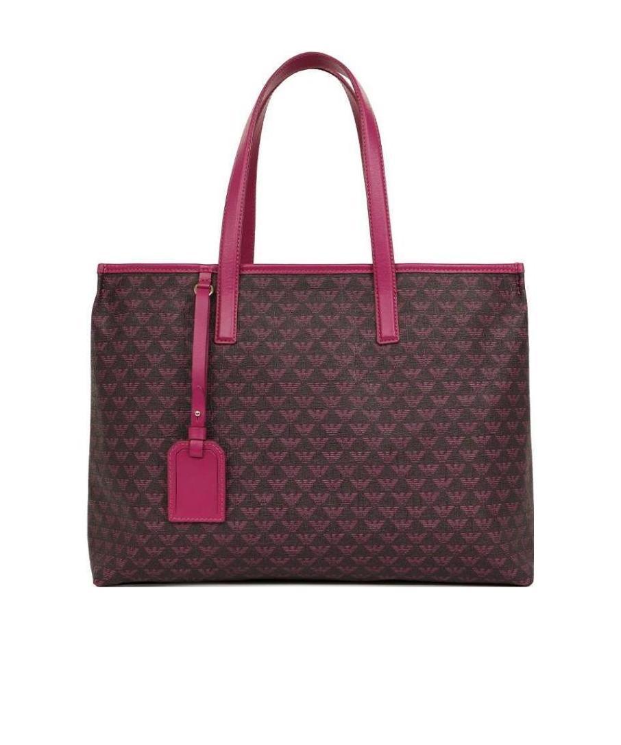 Emporio Armani Logo Details Handbag In Black