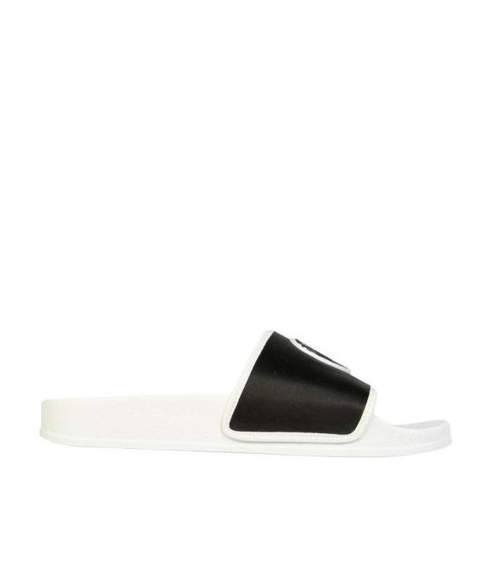 Giuseppe Zanotti Brett Satin Slides In White
