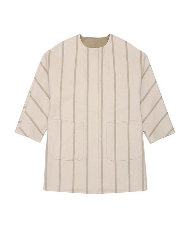 Max Mara Striped Blouse In Nude