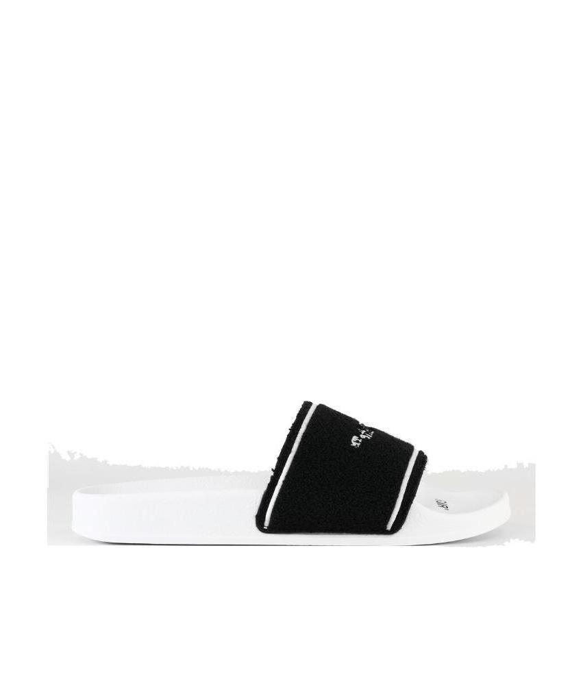 Off-white Textured Arrows Slides In White