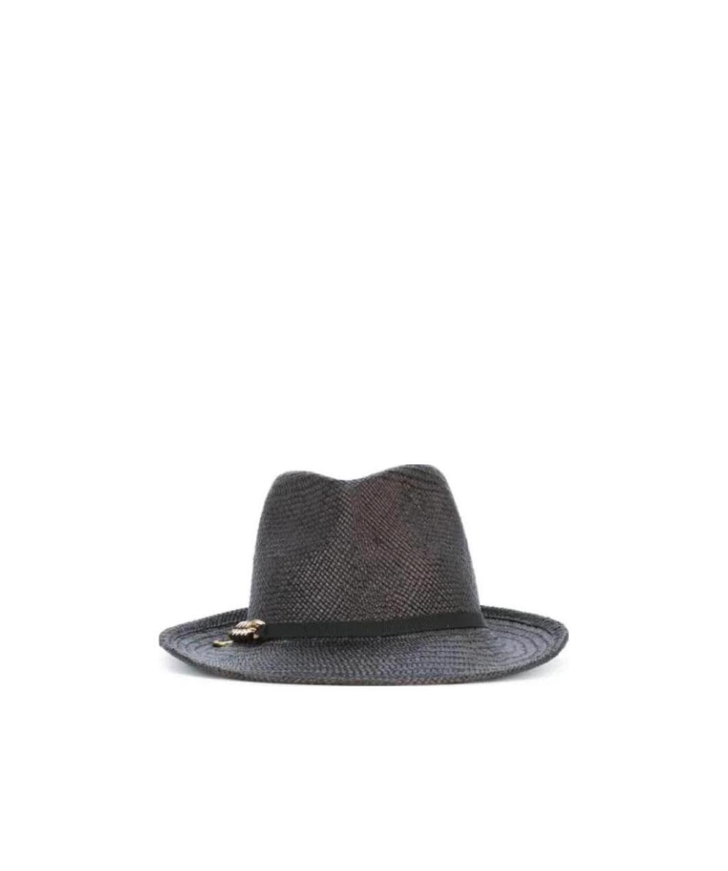 Shop Stella Mccartney Weave A Straw Hat In Black