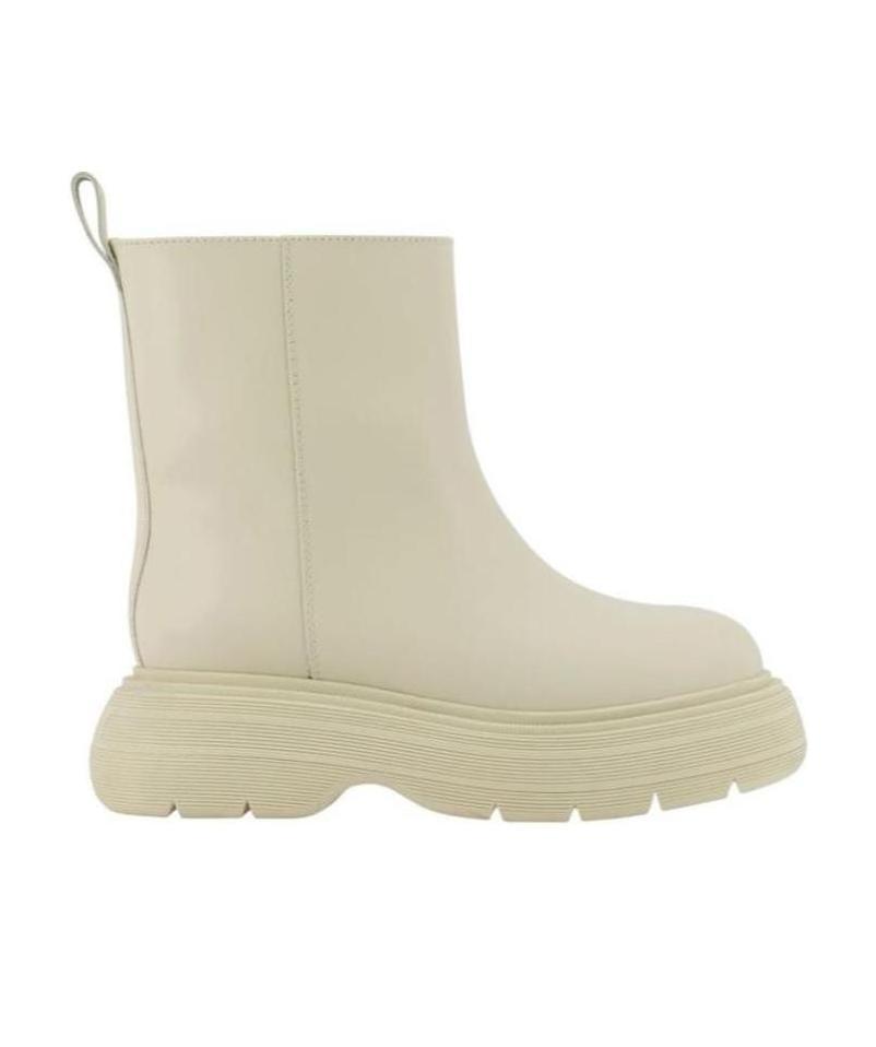 Gia Couture Boots With Thick Soles And Ankles In Nude