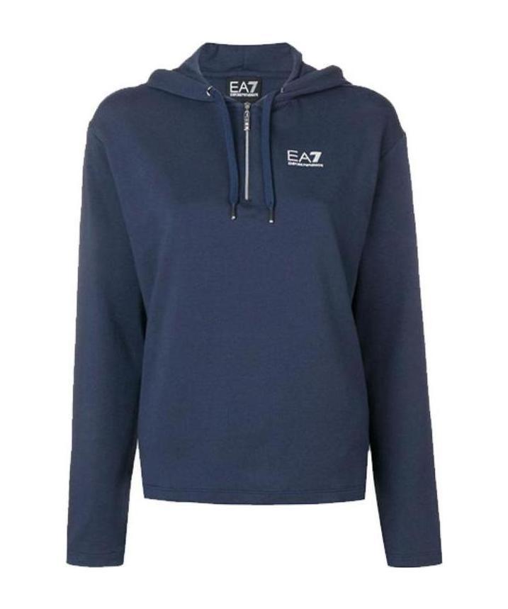 EA7 LOGO HOODED SWEATER 