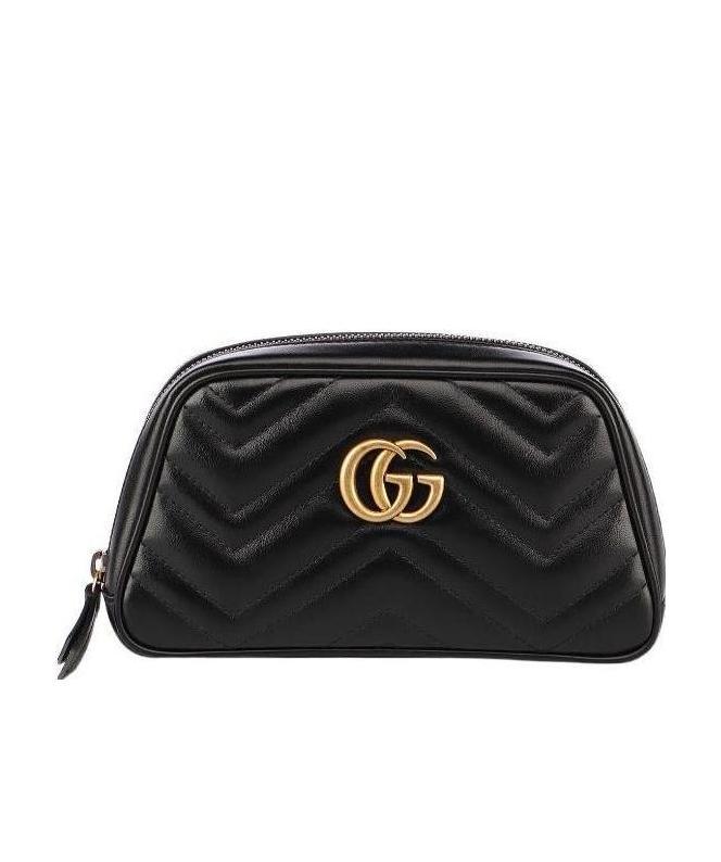 Gucci Gg Marmont Clutch Bag In Black
