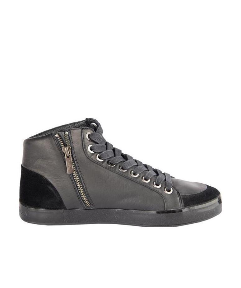 Emporio Armani Logo Casual Sports Shoes In Black