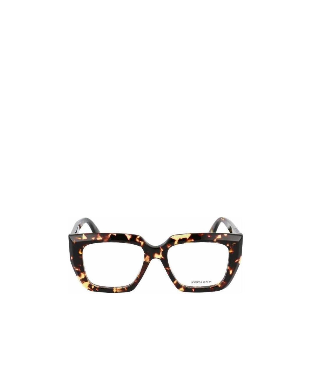 Bottega Veneta Havana Havana Transparent Acetate Glasses In Black