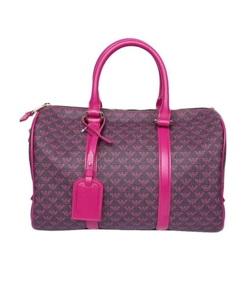 Emporio Armani Logo Printed Handbag In Black