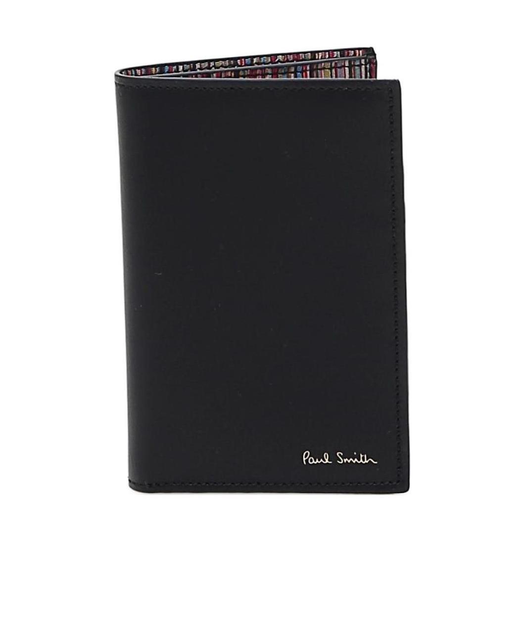 Paul Smith Leather Bi-fold Wallet In In Black