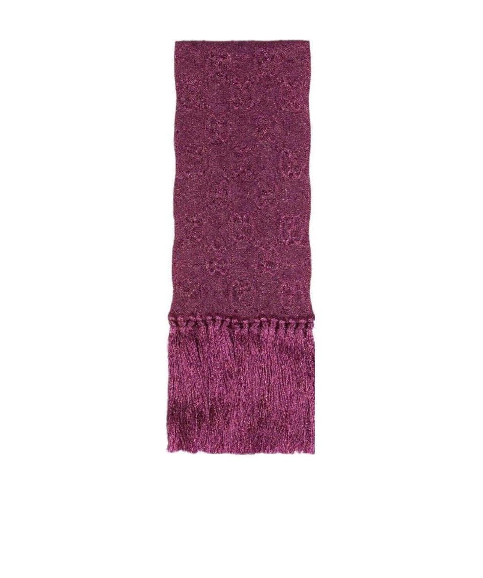 Gucci Lamé Jacquard Knit Scarf
