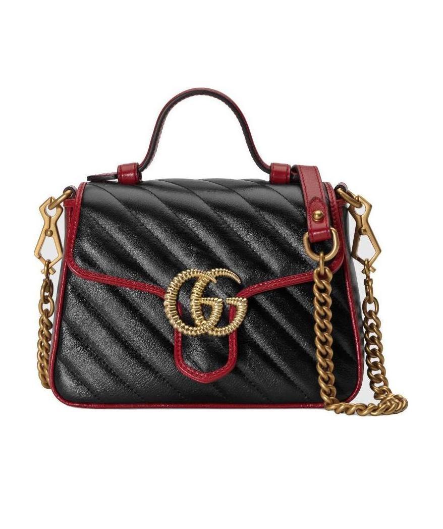 Gucci Gg Marmont Shoulder Bag In Black