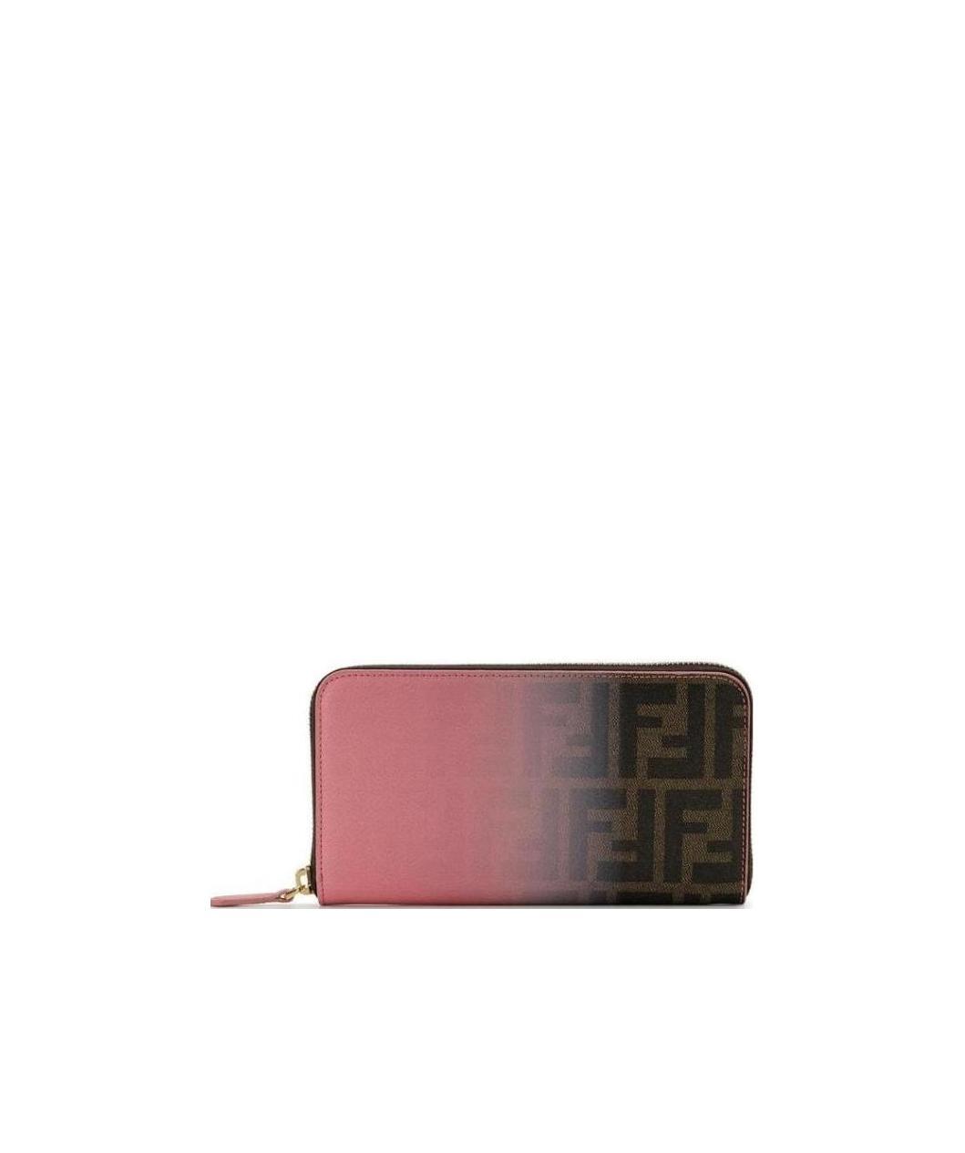 FENDI ZIPPERED LOGO WALLET