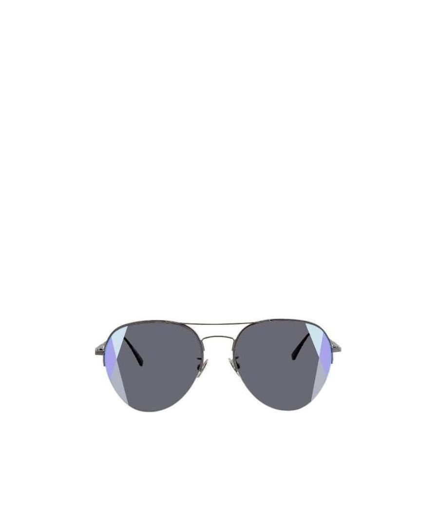 Bottega Veneta Full-frame Pilot Sunglasses In Black