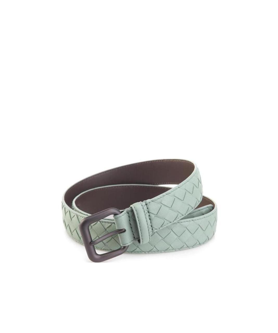 Shop Bottega Veneta Weave A Belt Of Detail In Green