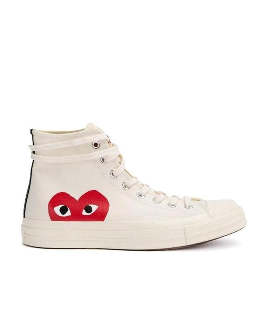 COMME DES GARÇONS PLAY X CONVERSE X CONVERSE CHUCK TAYLOR HIGH-TOP SNEAKERS