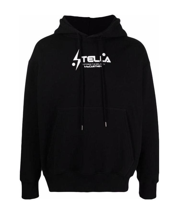 Stella Mccartney Cotton Hoodie In Black