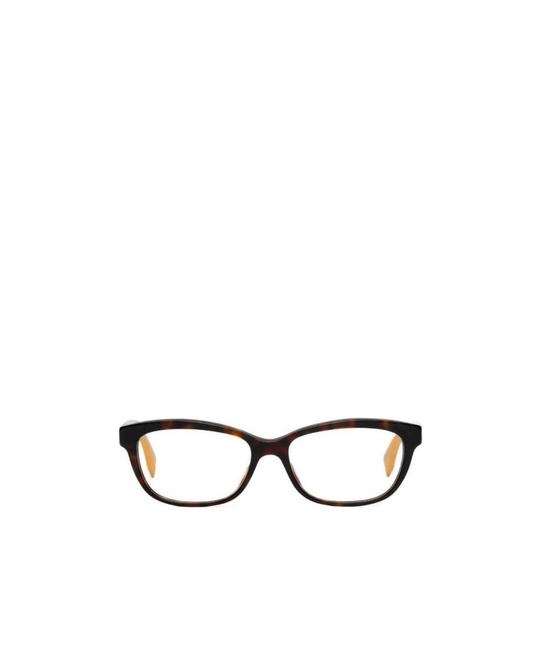 Fendi Logo Detail Flat Lens In White