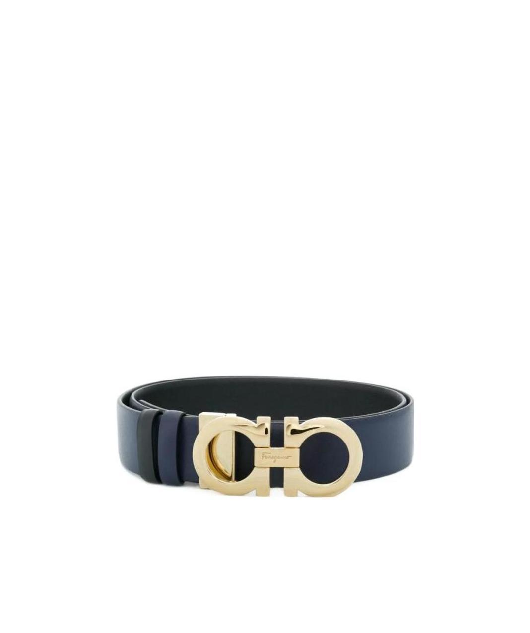 Ferragamo Gancini-plaque Buckle Belt In Black