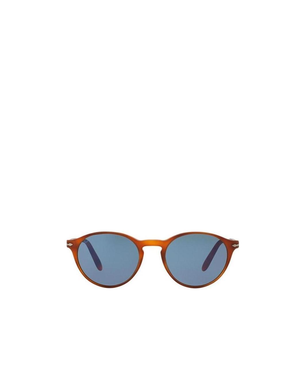 Persol Round Frame Sunglasses In Blue