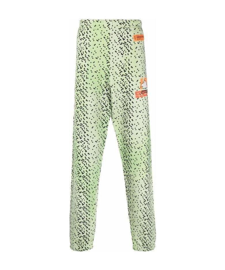 Heron Preston Printed Sweatpants In Green