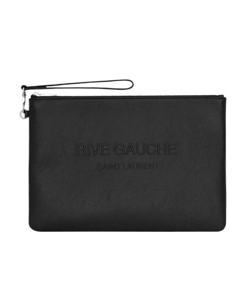 Saint Laurent Rive Gauche Pouch In Black