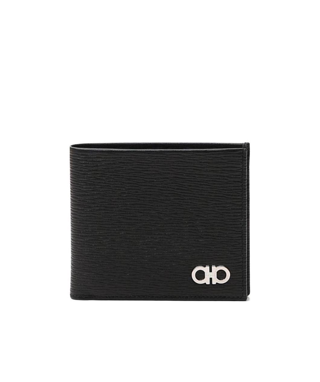 Ferragamo Revival Gancio Wallets And Card Holders In Black