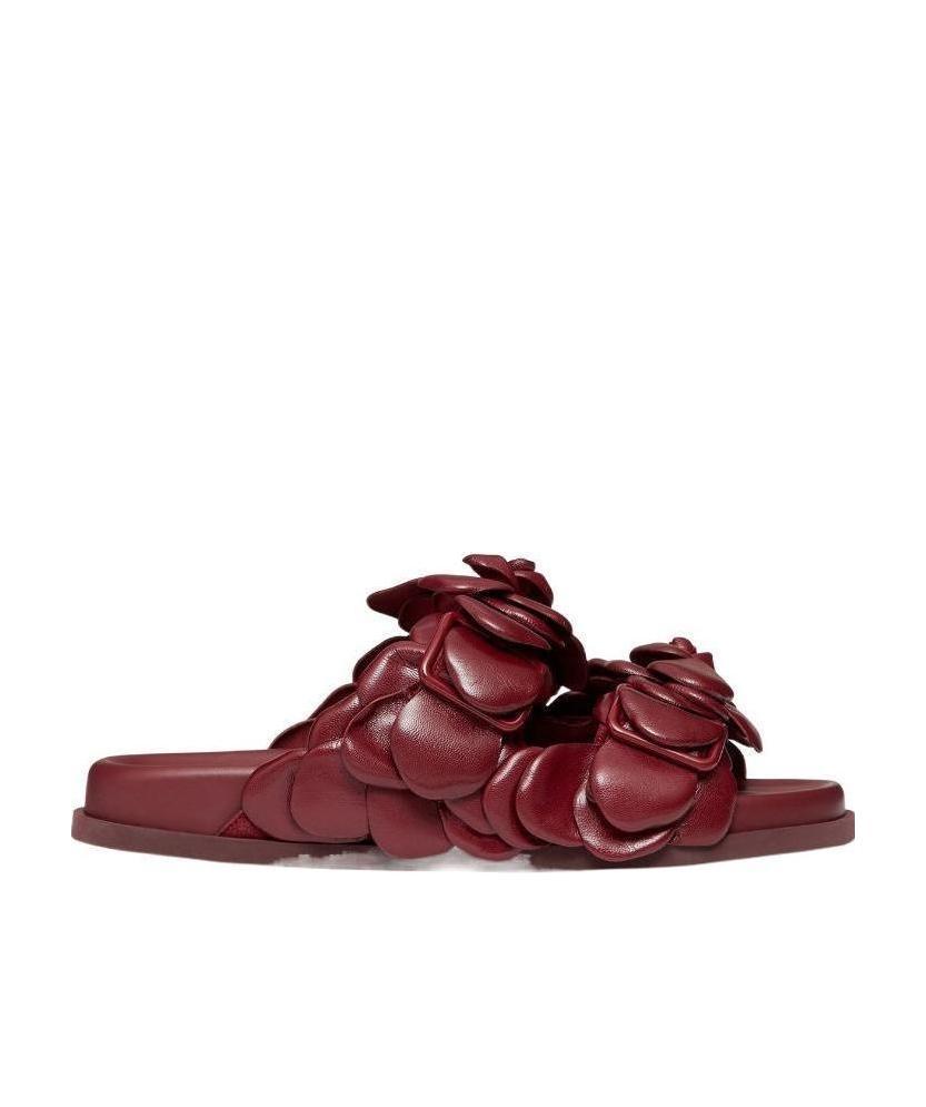 Valentino Rose Edition Mule Sandals In Red