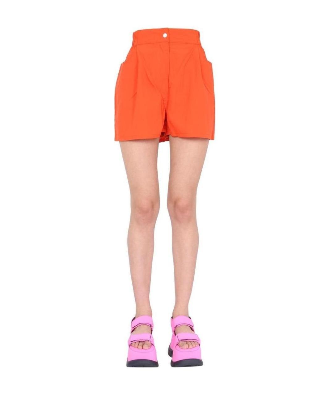 Sunnei Logo Patch Shorts In Nude