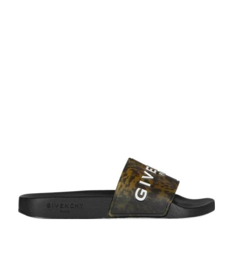 GIVENCHY MARBLE-EFFECT LOGO SLIDES