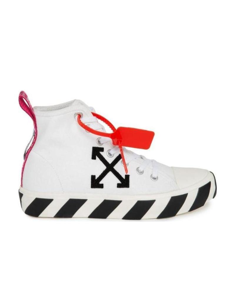 Shop Off-white Arrows Patch High-top Sneakers In White