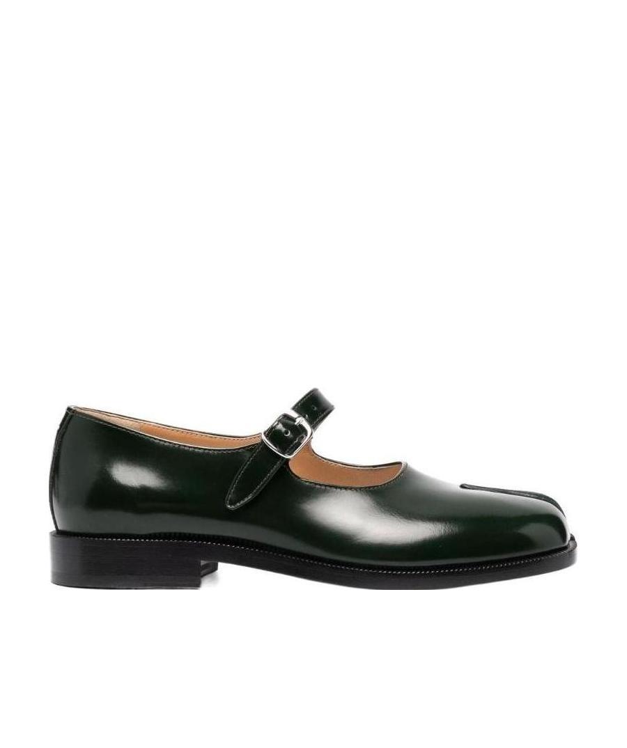 Shop Maison Margiela Tabi Mary-janes In Black