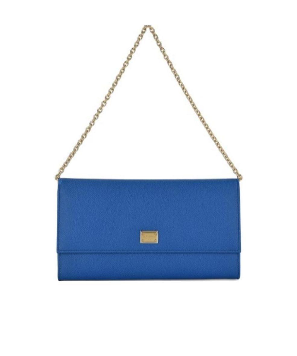 Dolce & Gabbana Logo Details Handbag In Blue
