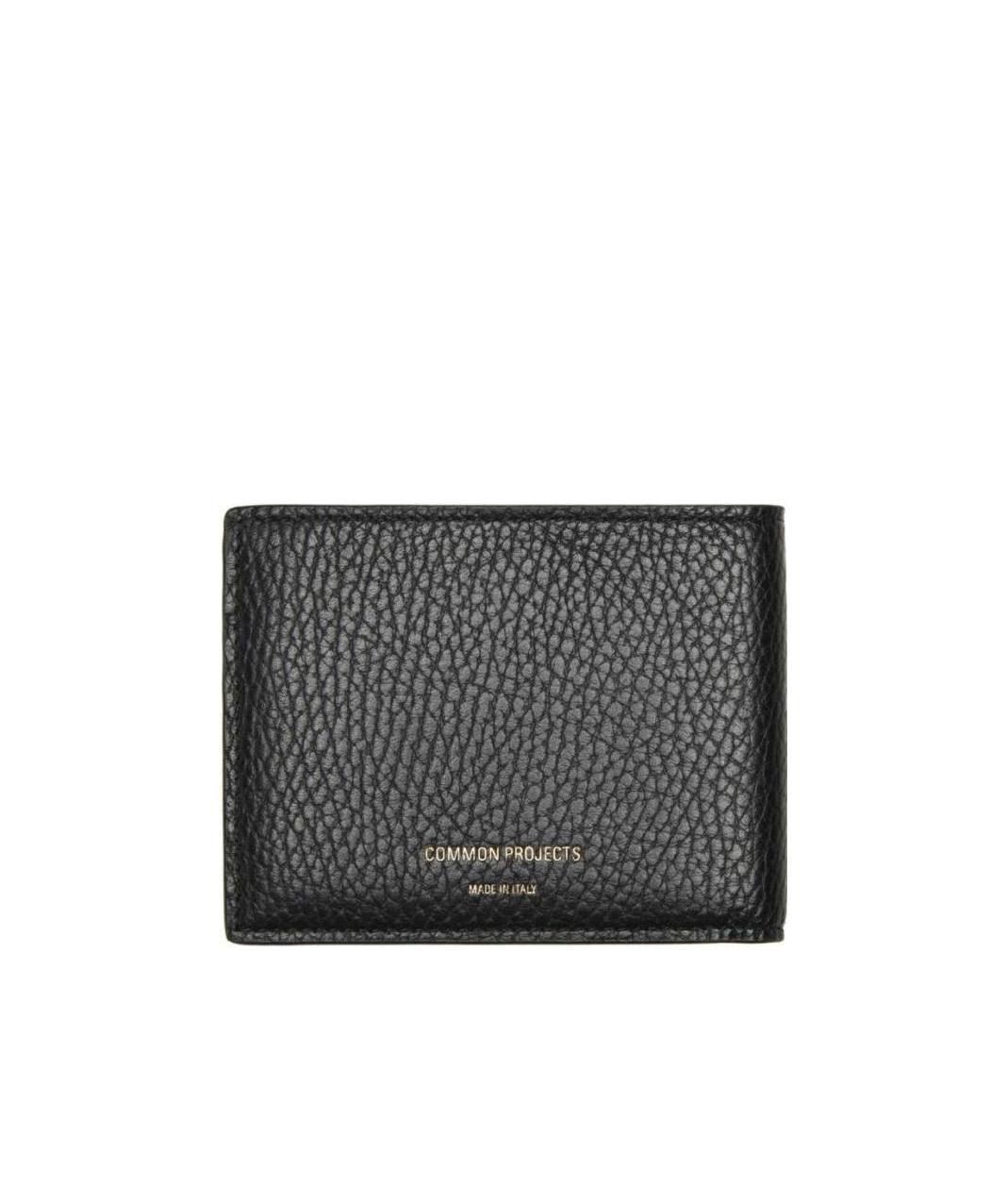 Common Projects Logo Bi-fold Wallet In Black