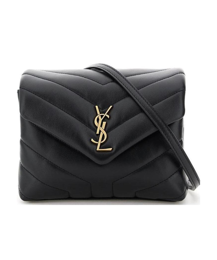 Saint Laurent Loulou Toy Shoulder Bag In Black