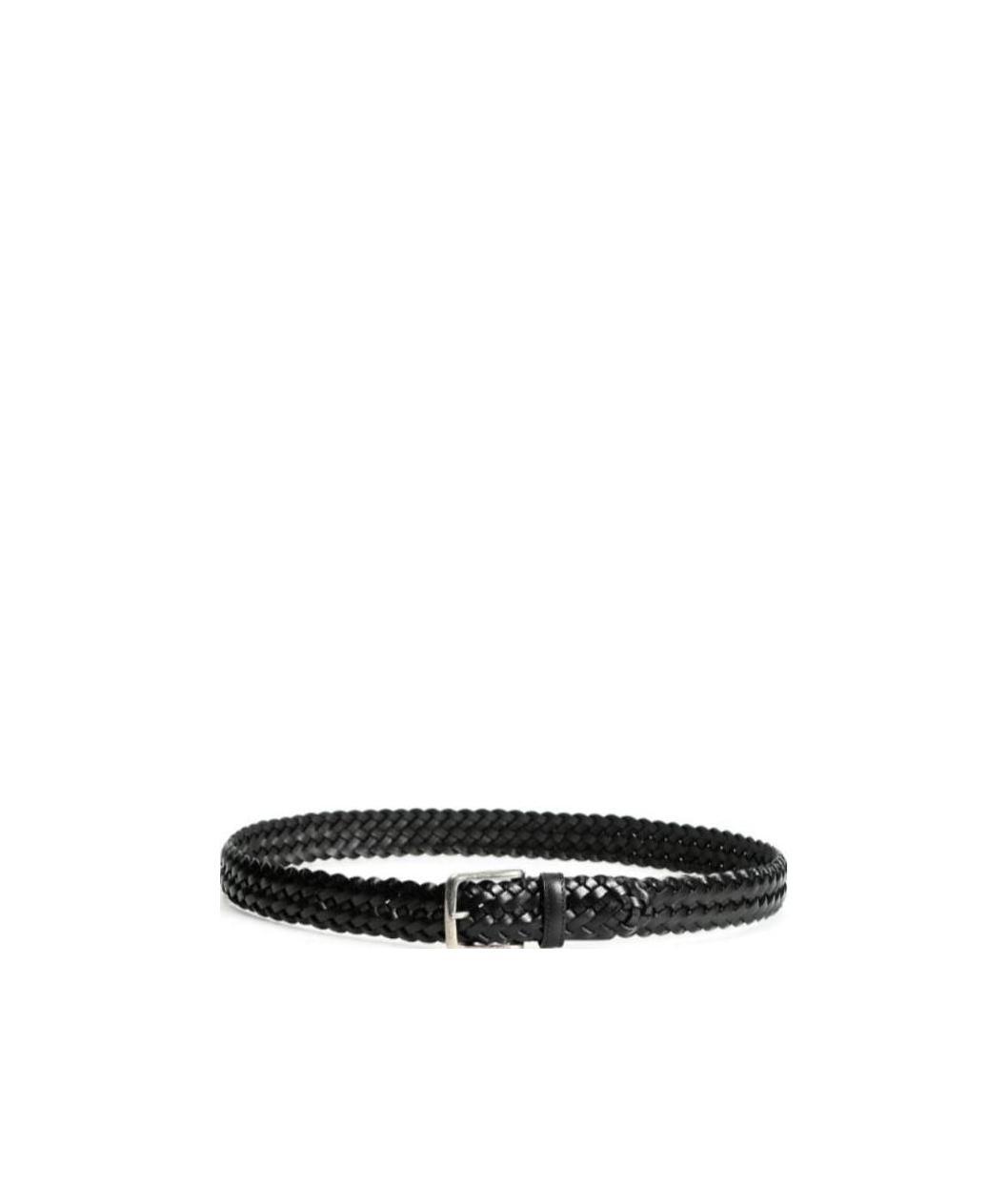 Shop Tod's Knitted Design Belt In Black