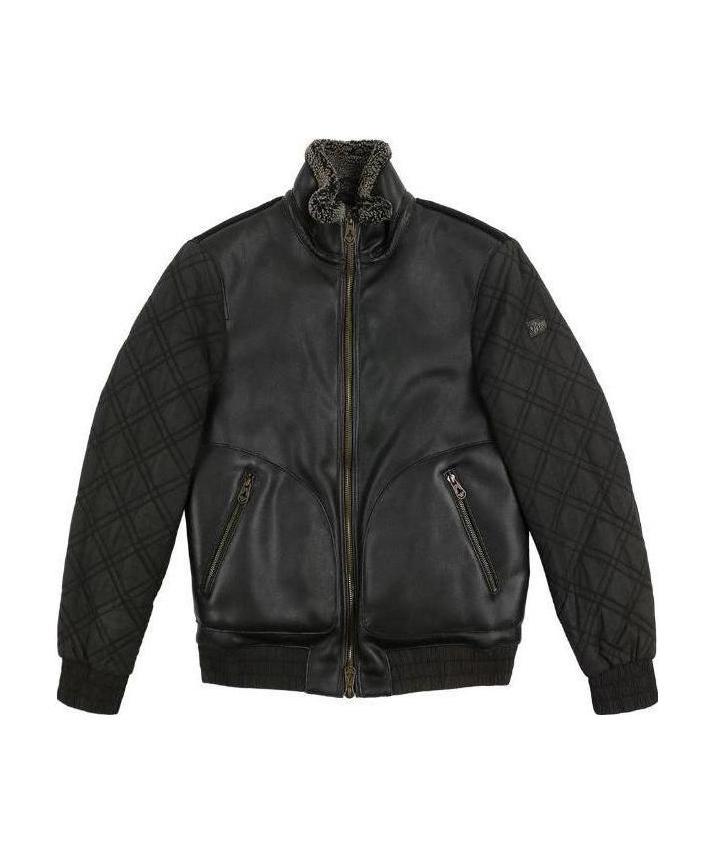 ARMANI JEANS LEATHER CASUAL JACKET