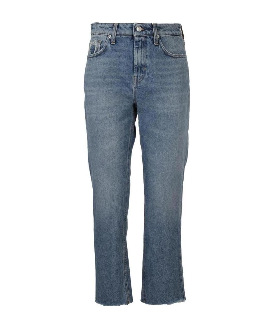 Department Five Logo Jeans In Blue