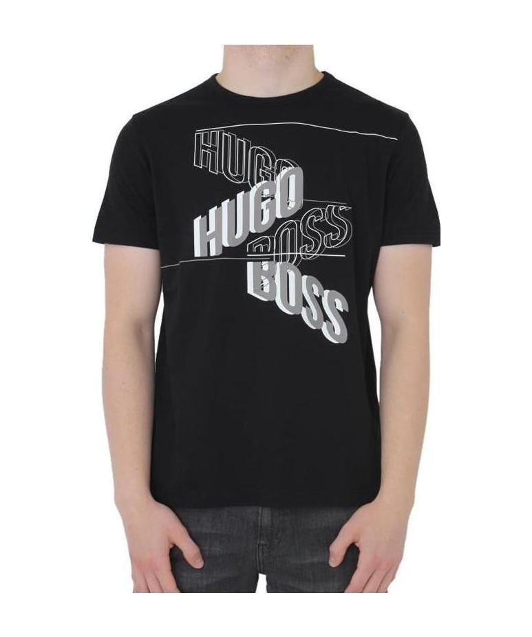 Hugo Boss Printed Logo T-shirt In Black