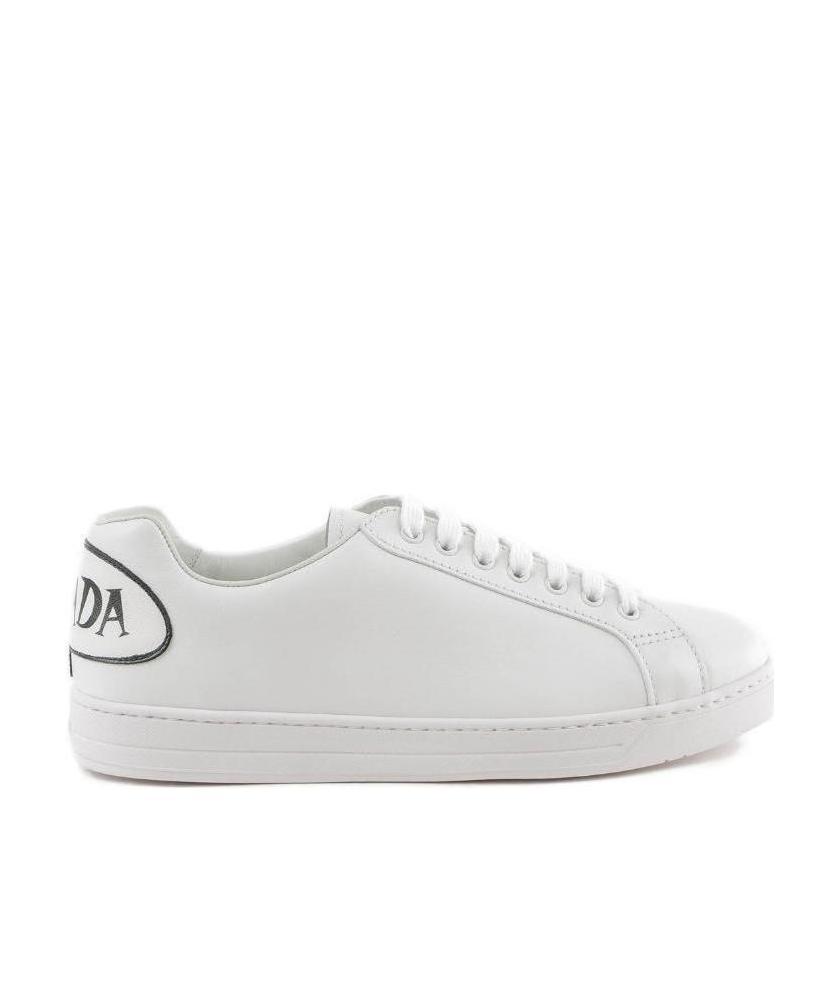 Prada Tie Casual Sports Shoes In White