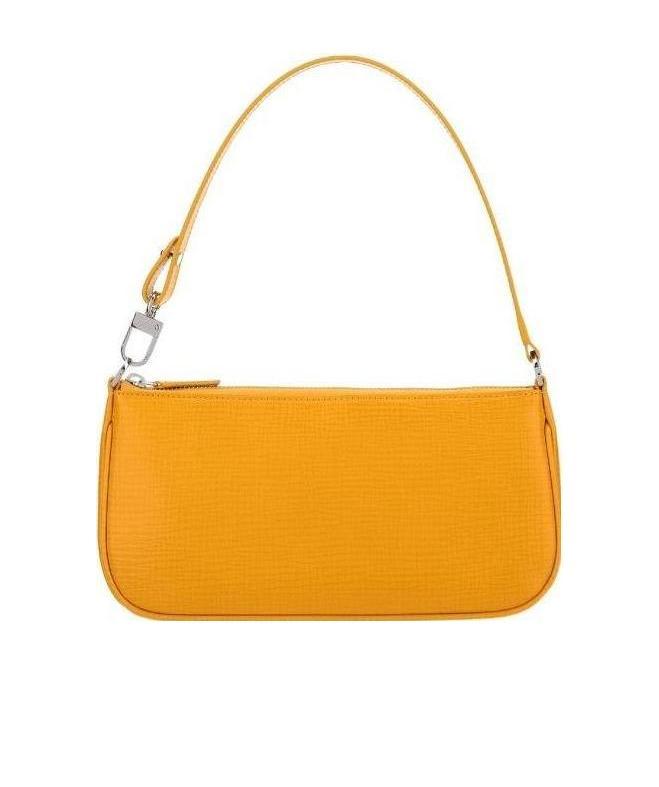 By Far Zippered Shoulder Bag In Yellow