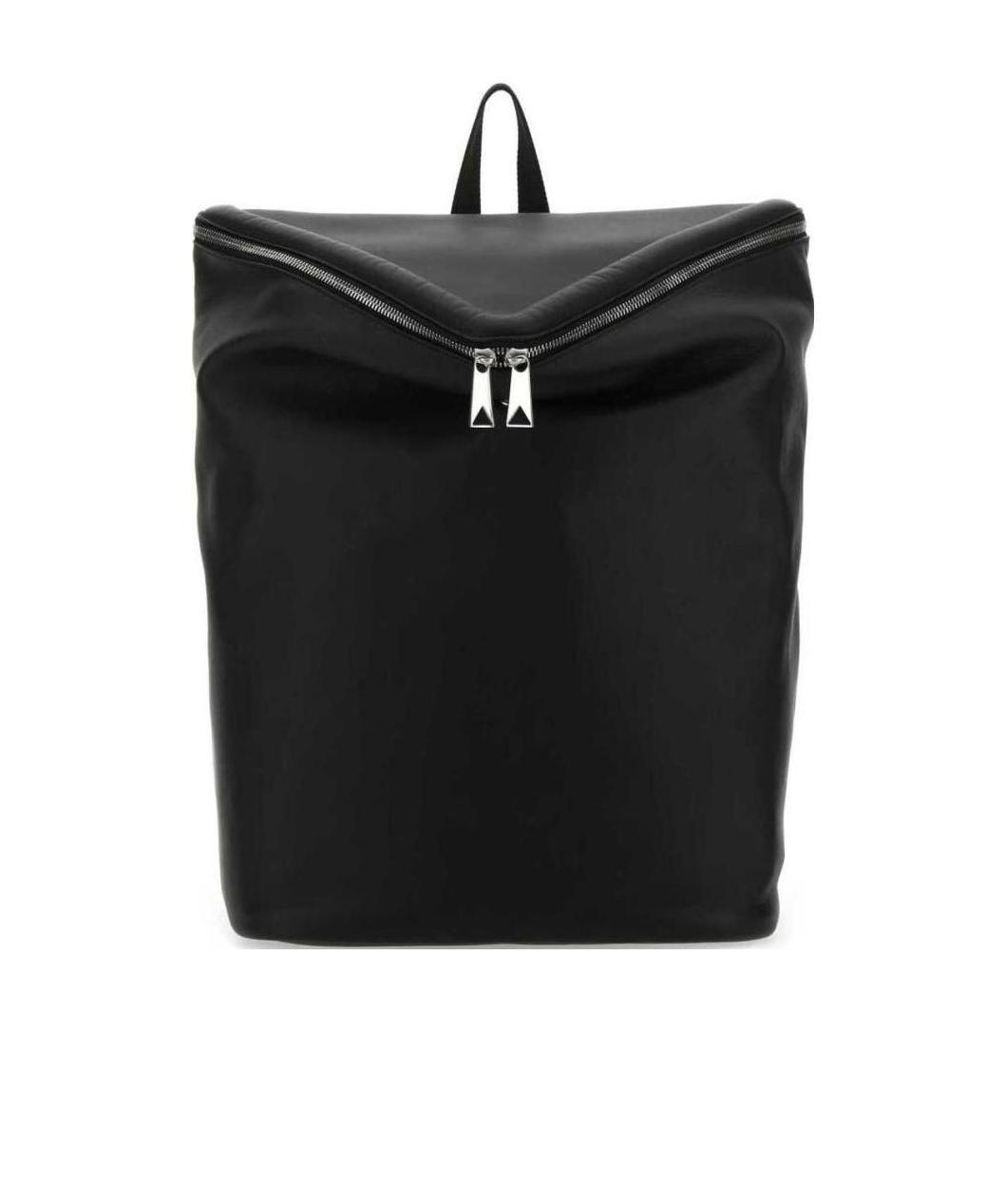 Bottega Veneta Beak Triangular Flap Backpack In Black