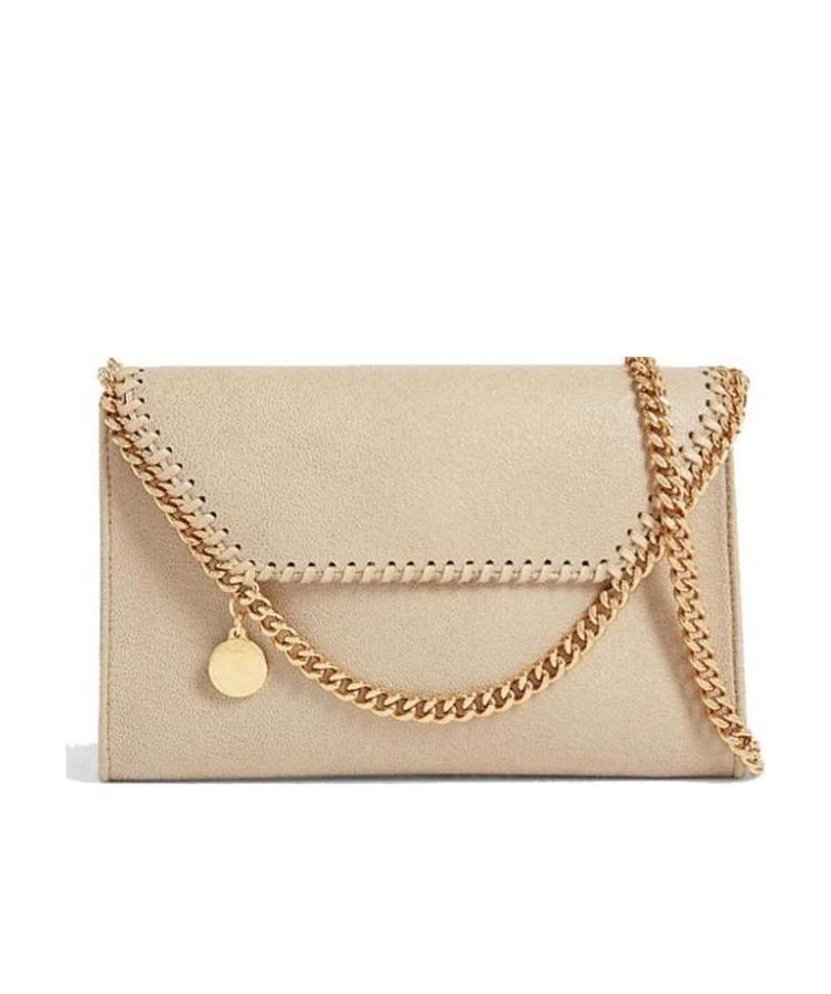 Stella Mccartney Mini Falabella Shoulder Bag In Nude