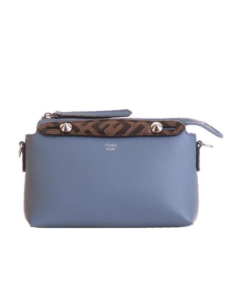 Fendi Mini By The Way Shoulder Bag In Gray