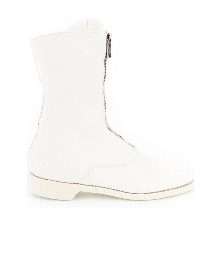 Guidi Round-headed Casual Boots In White