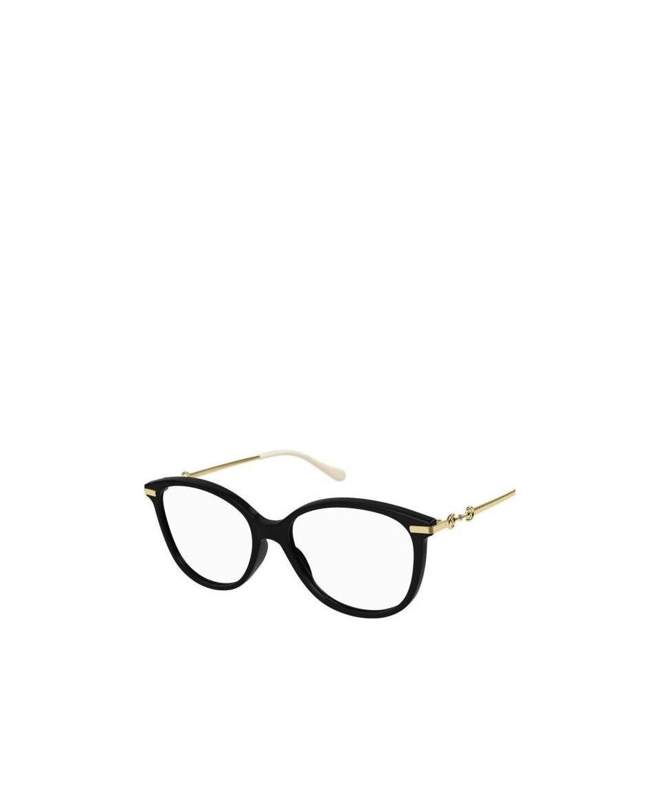 Gucci Round-frame Clear Glasses In Black