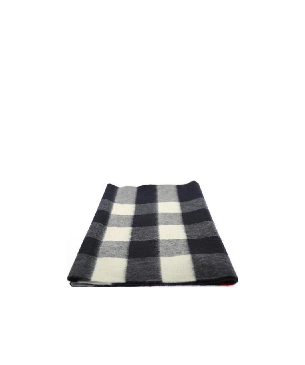 BURBERRY NAVY BLUE CHECKERED SCARF