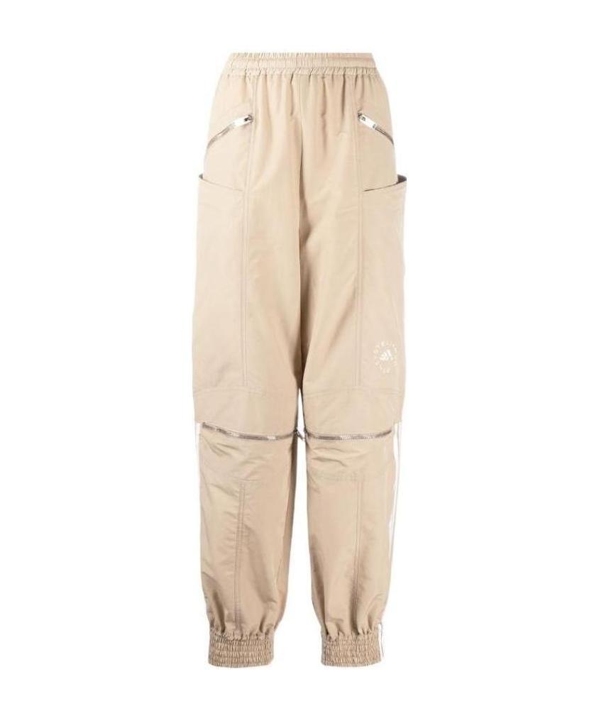 STELLA MCCARTNEY LOGO STRIPE ZIP FRONT TRACK PANTS
